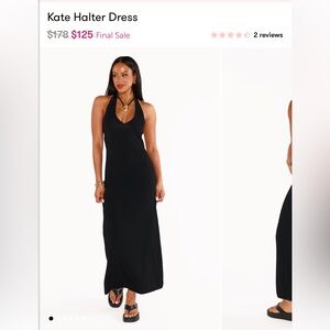 Show Me Your MuMu Black Halter Dress